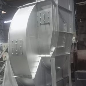 Induced Draft Blower for a High Temperature Flue Gas Exhaust System.